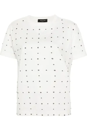 Fabiana Filippi Studded cotton T-shirt