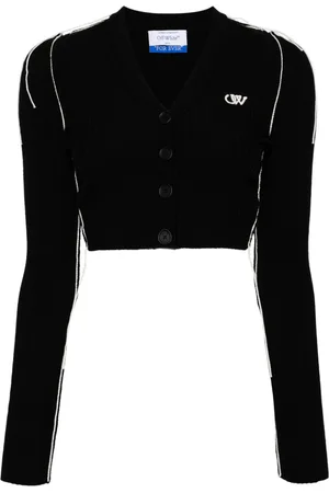 OFF-WHITE Ow logo V-neck cardigan