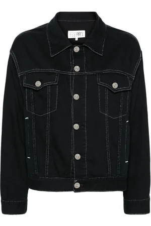 Maison Margiela Metallic-thread denim jacket