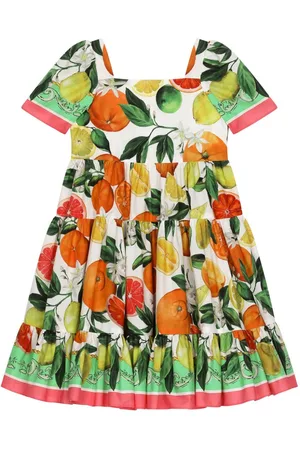 Dolce & Gabbana Lemon & -print cotton dress