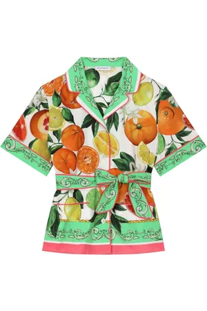 Dolce & Gabbana Lemon & -print cotton shirt