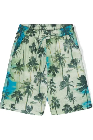 Paolo Pecora Palm tree-print straight-leg shorts