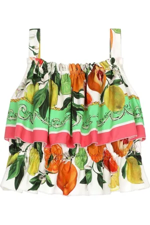 Dolce & Gabbana Lemon & Orange-print cotton top