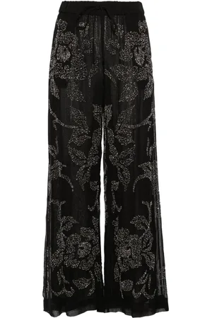 P.A.R.O.S.H. Rilda beaded wide-leg trousers