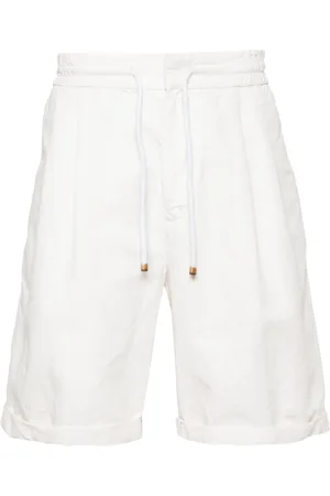 Brunello Cucinelli Drawstring linen shorts