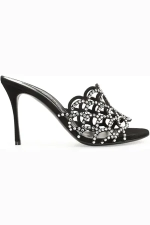 Sergio Rossi 90mm SR Mermaid leather sandals