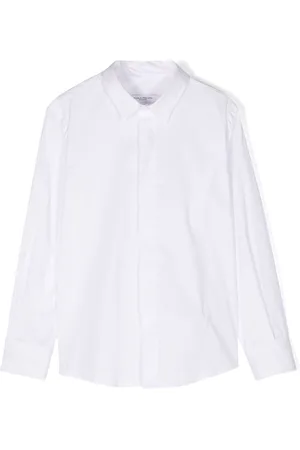 Paolo Pecora Logo-embroidered long-sleeve shirt