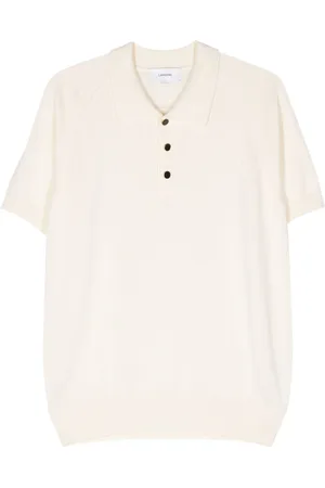 LARDINI Fine-knit polo shirt