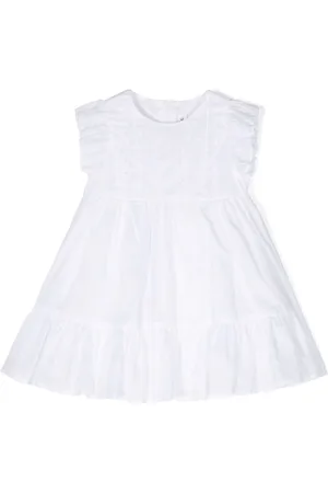 Il gufo Ruffle-detail cotton dress set