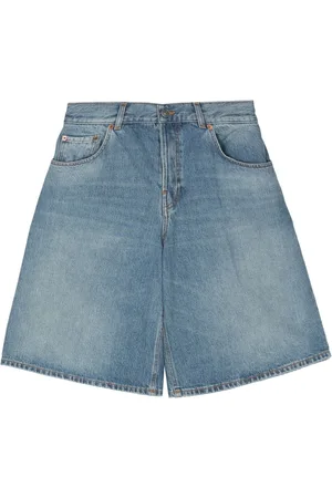 haikure Flared denim shorts