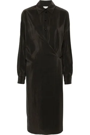 LEMAIRE Asymmetric midi shirtdress
