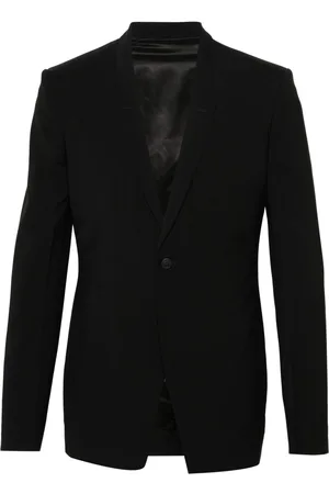 Rick Owens Single-breasted virgin wool blazer