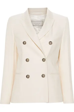 PESERICO SIGN Peak-lapels double-breasted blazer