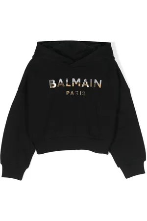 Balmain Logo-print cotton hoodie