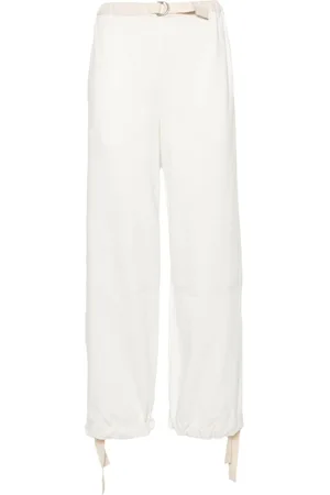 Jil Sander Belted cotton trousers