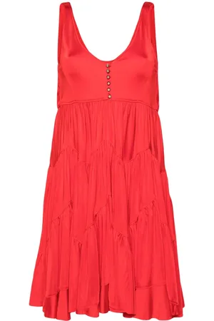Lanvin Gathered-detail sleeveless dress