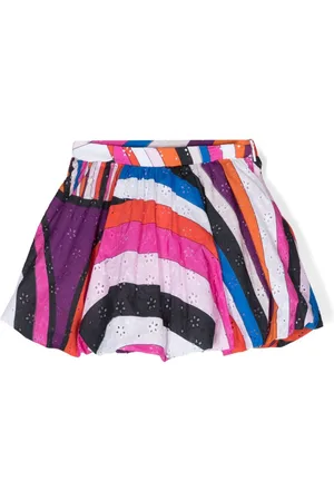 PUCCI Junior Iride-print puffball skirt
