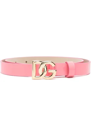 Dolce & Gabbana DG-buckle patent-leather belt