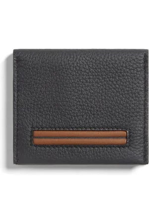Ermenegildo Zegna Bi-fold leather card holder