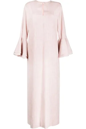 Bambah Linen ruffled kaftan dress