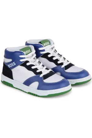 HUGO BOSS Colour-block panelled sneakers