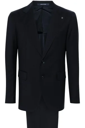 TAGLIATORE Brooch-detail wool suit