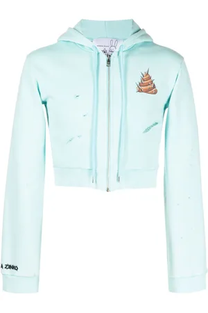 Natasha Zinko Zipped cotton hoodie