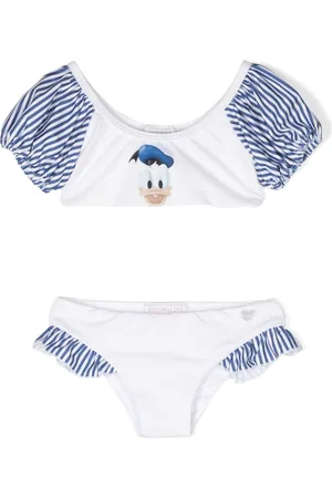 MONNALISA Donald Duck ruffle-detail bikini