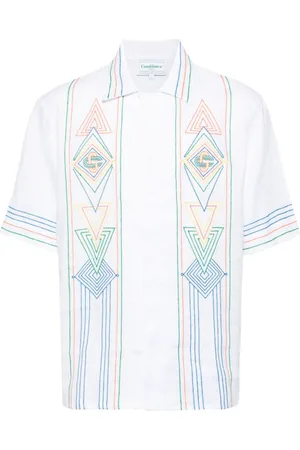Casablanca Embroidered short-sleeve shirt