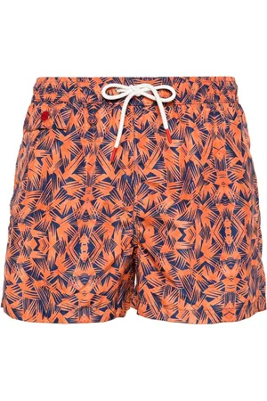 Kiton Graphic-print swim shorts