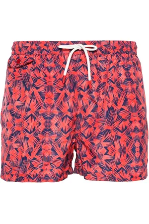 Kiton Graphic-print swim shorts