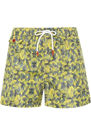Kiton Graphic-print swim shorts