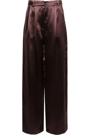 Loulou de Saison Vione silk-blend trousers