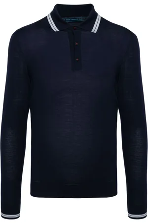 Kiton Knitted wool polo shirt