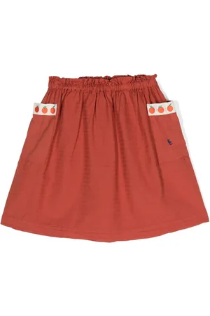 Bobo Choses Embroidered-monogram skirt