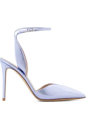 Giorgio Armani Metallic-finish leather pumps