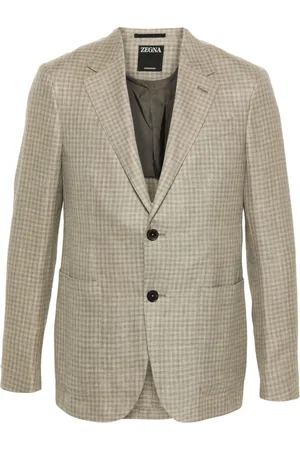 Ermenegildo Zegna Gingham single-breasted blazer