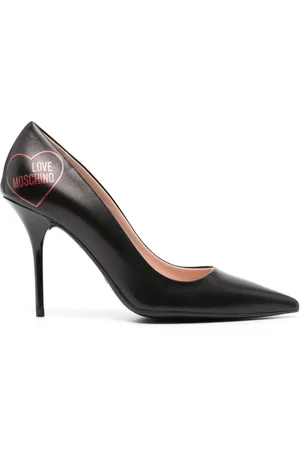 Moschino 100mm leather pumps