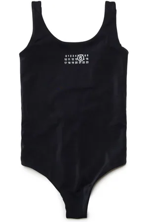Maison Margiela Numbers-motif print swimsuit
