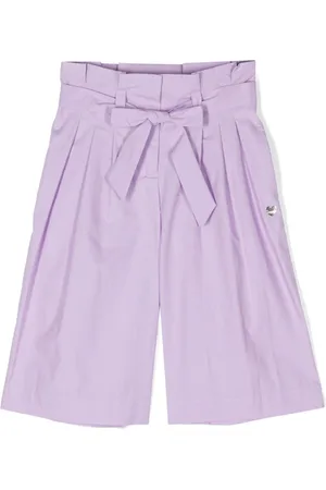 MONNALISA Wide-leg cotton trousers