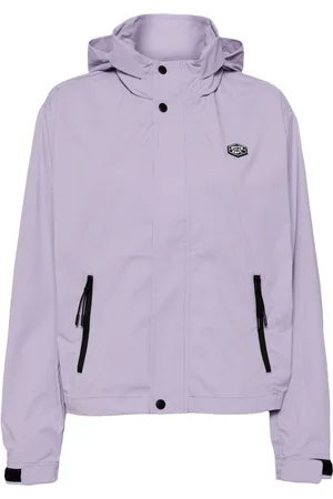 Chocoolate Logo-appliqué hooded windbreaker