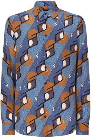 Dolce & Gabbana Geometric-print silk shirt