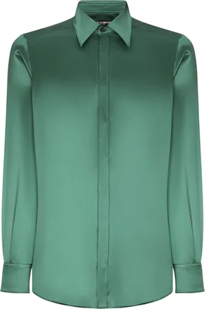 Dolce & Gabbana Point-collar silk shirt