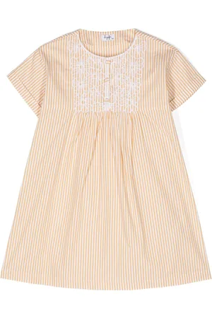 Il gufo Striped short-sleeve dress