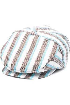 COLORICHIARI Striped jacquard beret