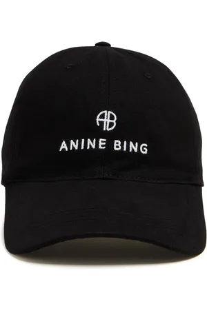 ANINE BING Logo-embroidery cotton baseball hat