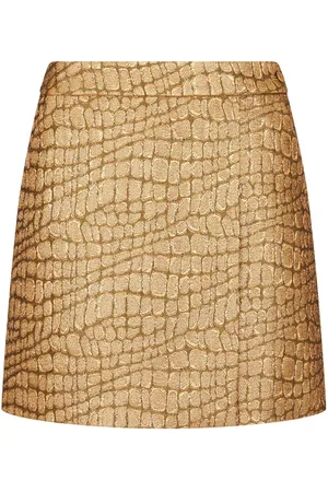 Tom Ford Crocodile-jacquard mini skirt