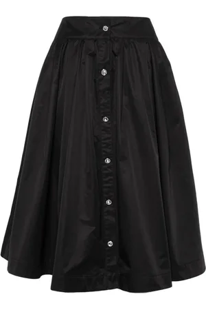 Moschino A-line pleated midi skirt
