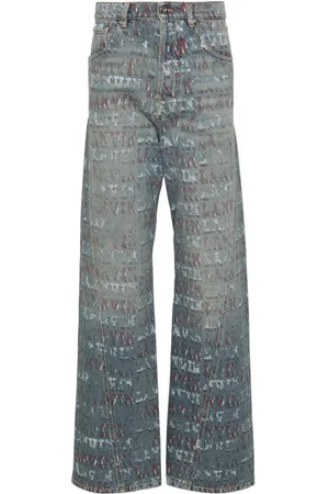Lanvin X Future logo-print jeans