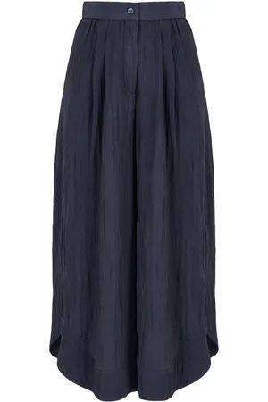 Emporio Armani Wide-leg cropped trousers